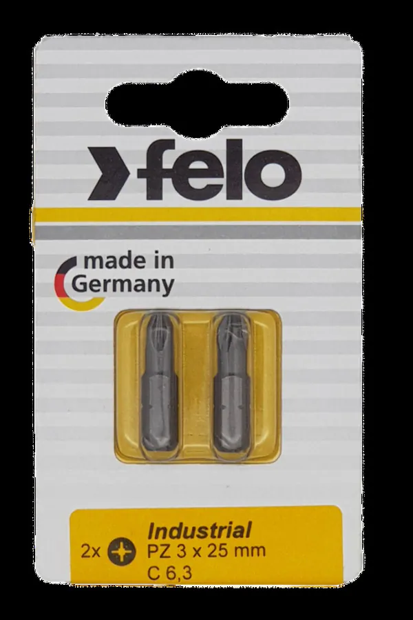 Бита Felo PZ3*25 Industrial 2шт 02103036