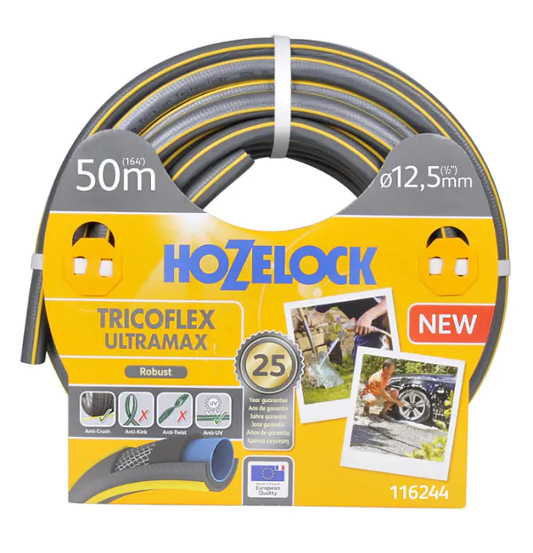 Шланг HoZelock Ultramax 12,5мм 50м 116244 + пистолет 2674