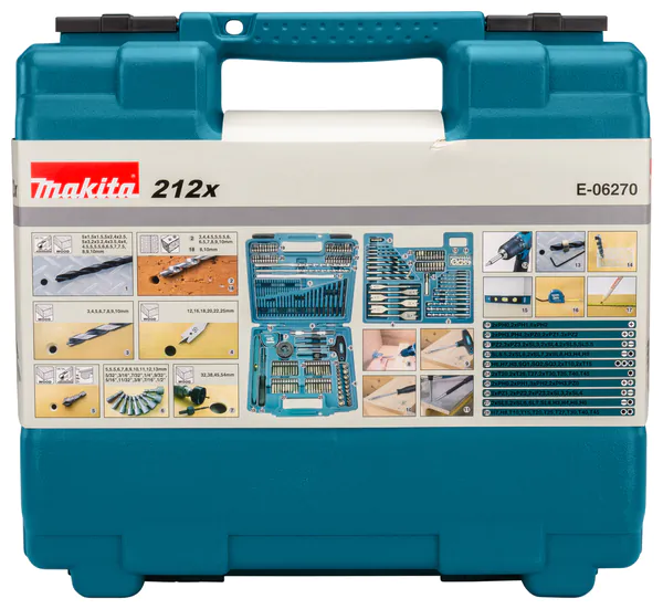 Набор насадок Makita "Basic" 212шт E-06270