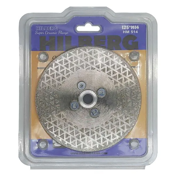 Диск алмазный Hilberg Super Ceramic Flange 125*28/3*M14 HM514