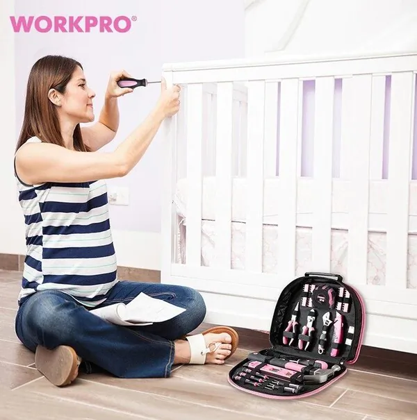 Набор инструментов WorkPro Pink 103 пред.  WP206818