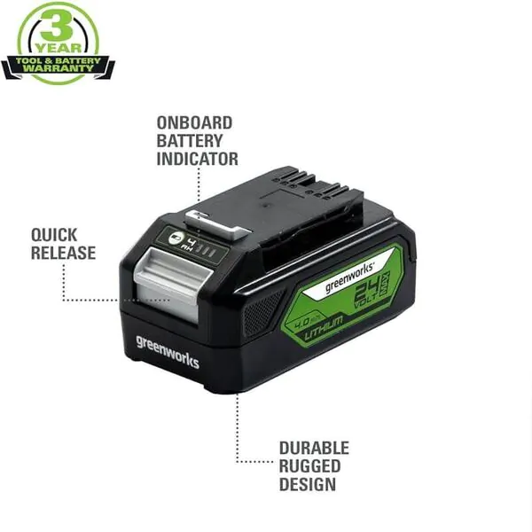 Аккумулятор GreenWorks G24B4II (24V 4Ач) 2938407