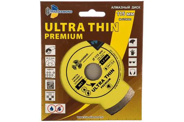 Диск алмазный Trio Diamond Ultra Thin Hot Press 115*8*22мм UTW501