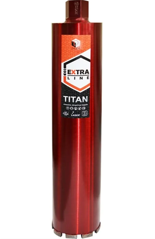 Коронка алмазная Diam Titan Extra Line 63*450*1 1/4UNC (железобетон, бетон, кирпич, мокрый рез) 313011