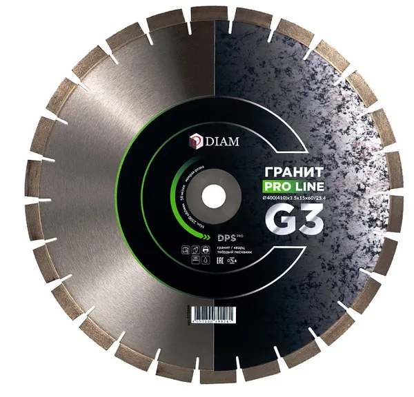 Диск алмазный Diam Pro Line Granite G3 400 410 *3,5*15*60/25,4 030669