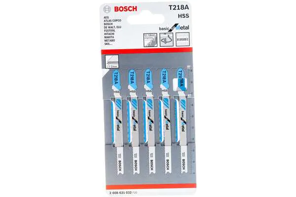 Пилки для лобзика Bosch Т 218 A HSS  5шт  2608631032