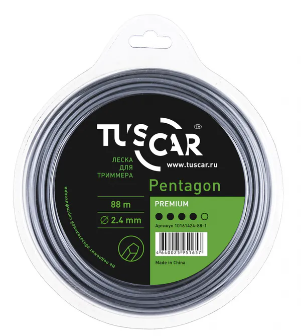 Леска Tuscar Pentagon, Premium, 2.4mm*88m 10161424-88-1