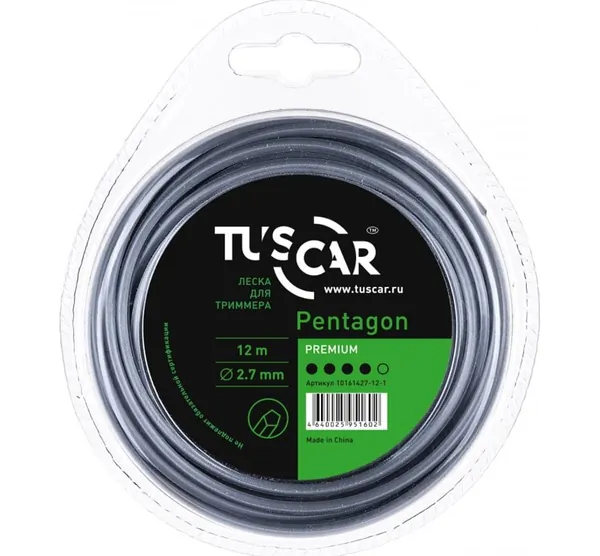 Леска TUSCAR Pentagon, Premium, 2.7mm*12m 10161427-12-1