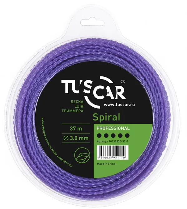 Леска Tuscar Spiral, Professional, 3.0mm*37m 10131530-37-1