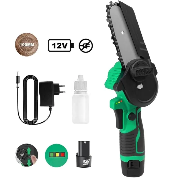 Аккумуляторный сучкорез Zitrek GreenSaw 12  12В, 1,5Ач Li-ion аккум. 2шт, ЗУ  082-1859