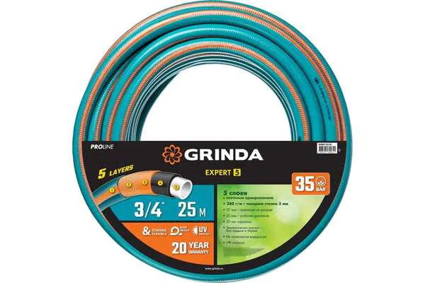 Шланг Grinda PROLine Expert 3/4' 25м 30атм 5слоев 429007-3/4-25