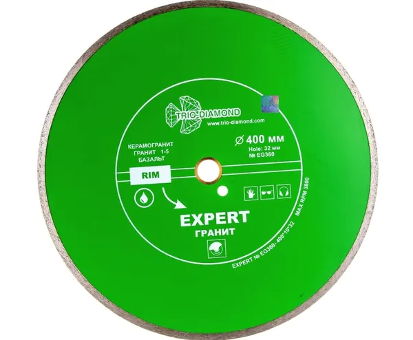 Диск алмазный Trio Diamond Expert Granit Hot Press 400*8*32/25,4мм EG360