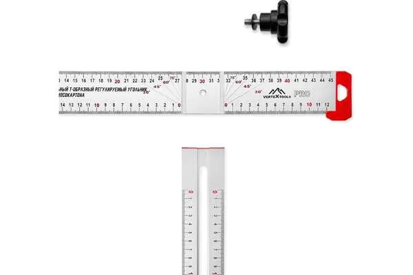 Линейка Vertextools profi т-образная120см 3046-14