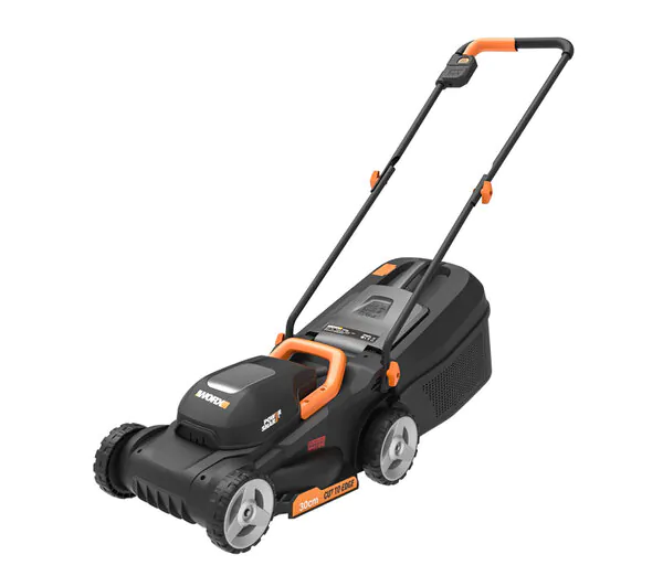 Аккумуляторная газонокосилка WORX WG730E 20В, бесщеточная, 30 см, 4Ач х 1, ЗУ 2А WG730E