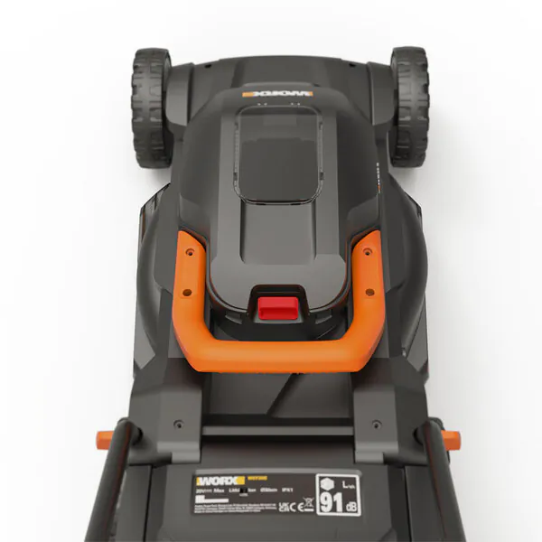 Аккумуляторная газонокосилка WORX WG730E 20В, бесщеточная, 30 см, 4Ач х 1, ЗУ 2А WG730E