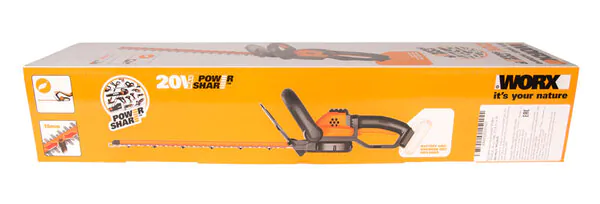 Аккумуляторный кусторез WORX WG261E, 44 см, 20В, 1*2,0 Ач и ЗУ WG261E