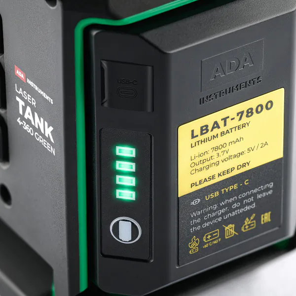 Нивелир лазерный ADA LaserTANK 4-360 GREEN Basic Edition А00631