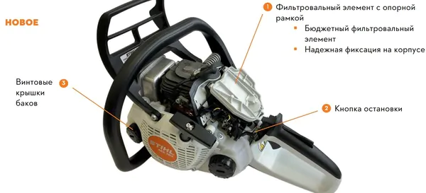 Пила цепная бензиновая Stihl MS 172 шина R35 см, цепь 63 PM3 (1148-200-0228) 1130-200-0558P