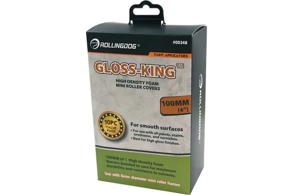 Набор валиков Rollingdog GLOSS-KING 100м 10шт поролон 10шт 00348