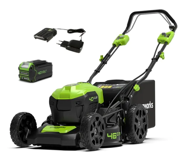 Аккумуляторная газонокосилка GreenWorks GD40LM46SP 2506807UG