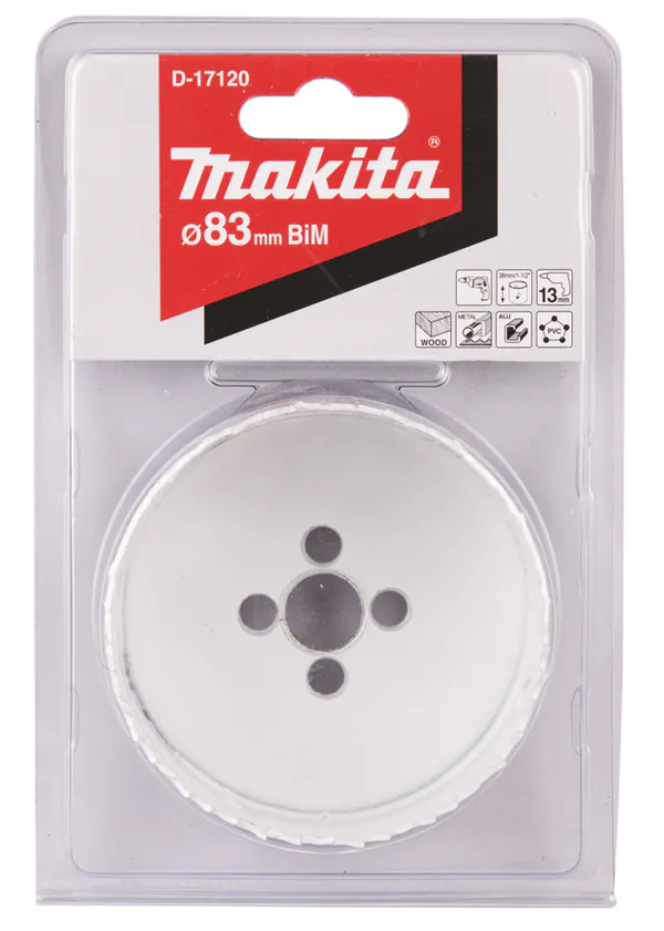 Коронка биметаллическая Makita 83мм D-17120