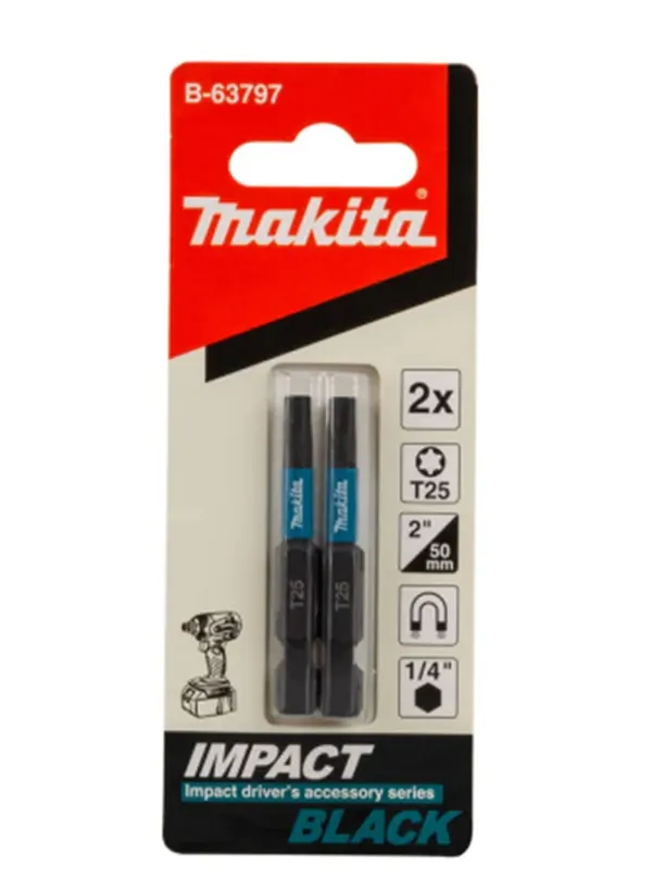 Насадка Makita Impact Black T25 Е-form (MZ) 50мм 2шт B-63797