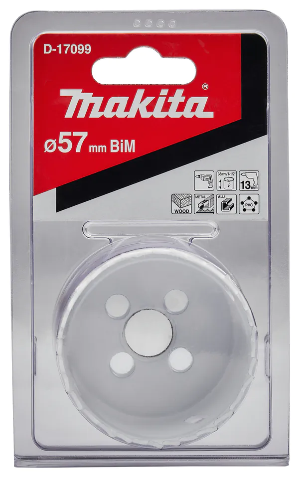 Коронка биметаллическая Makita 57мм D-17099