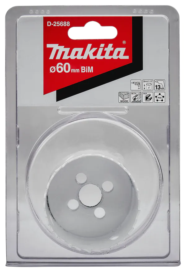 Коронка биметаллическая Makita 60мм D-25688