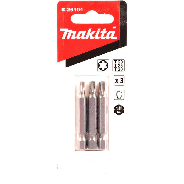 Насадка Makita T20/T25/T30 50мм E-form (MZ) 3шт B-26191