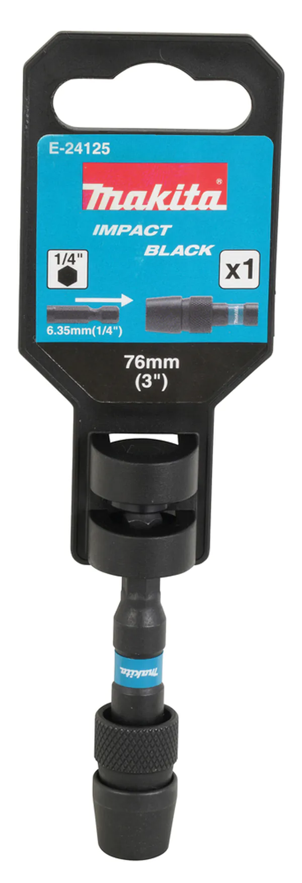 Магнитный держатель для бит Makita 76мм Impact Black E-24125