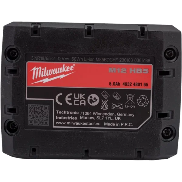 Аккумулятор Milwaukee M12 HB5 (High Output) 4932480165