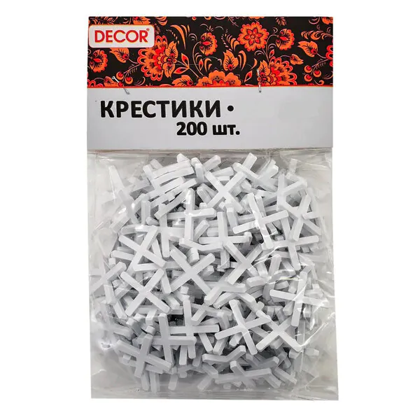 Крестики Decor для кафеля 1,5мм 200шт 338-0015