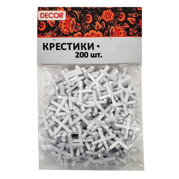 Крестики Decor для кафеля 3мм 150шт 338-0030