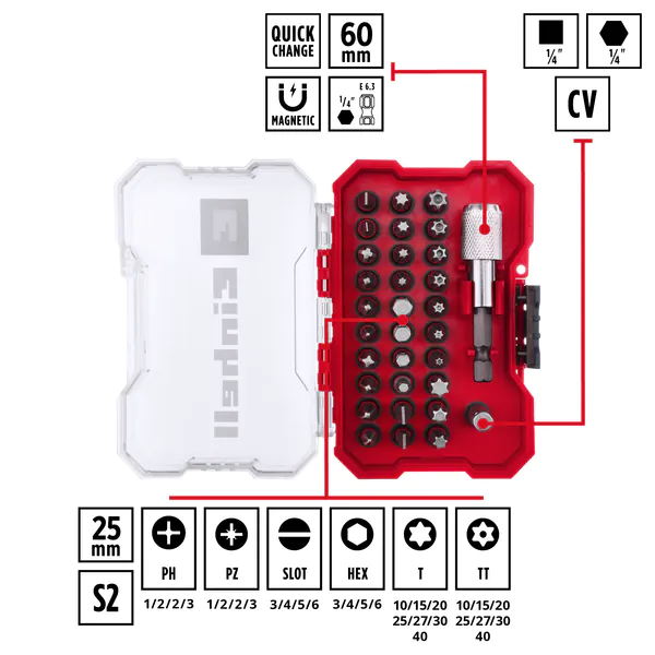 Набор бит Einhell 32 118693