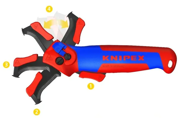 Нож для снятия изоляции Knipex KN-1650145SB