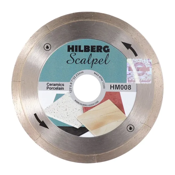 Диск алмазный Hilberg Scalpe 125*0,8*22,23мм HM008