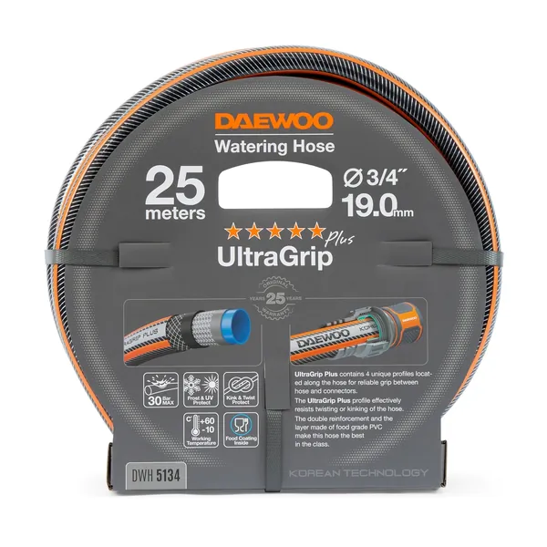 Шланг Daewoo UltraGrip 3/4' 25м 6 слоев DWH 5134