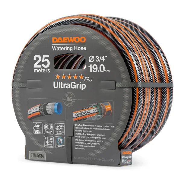 Шланг Daewoo UltraGrip 3/4' 25м 6 слоев DWH 5134