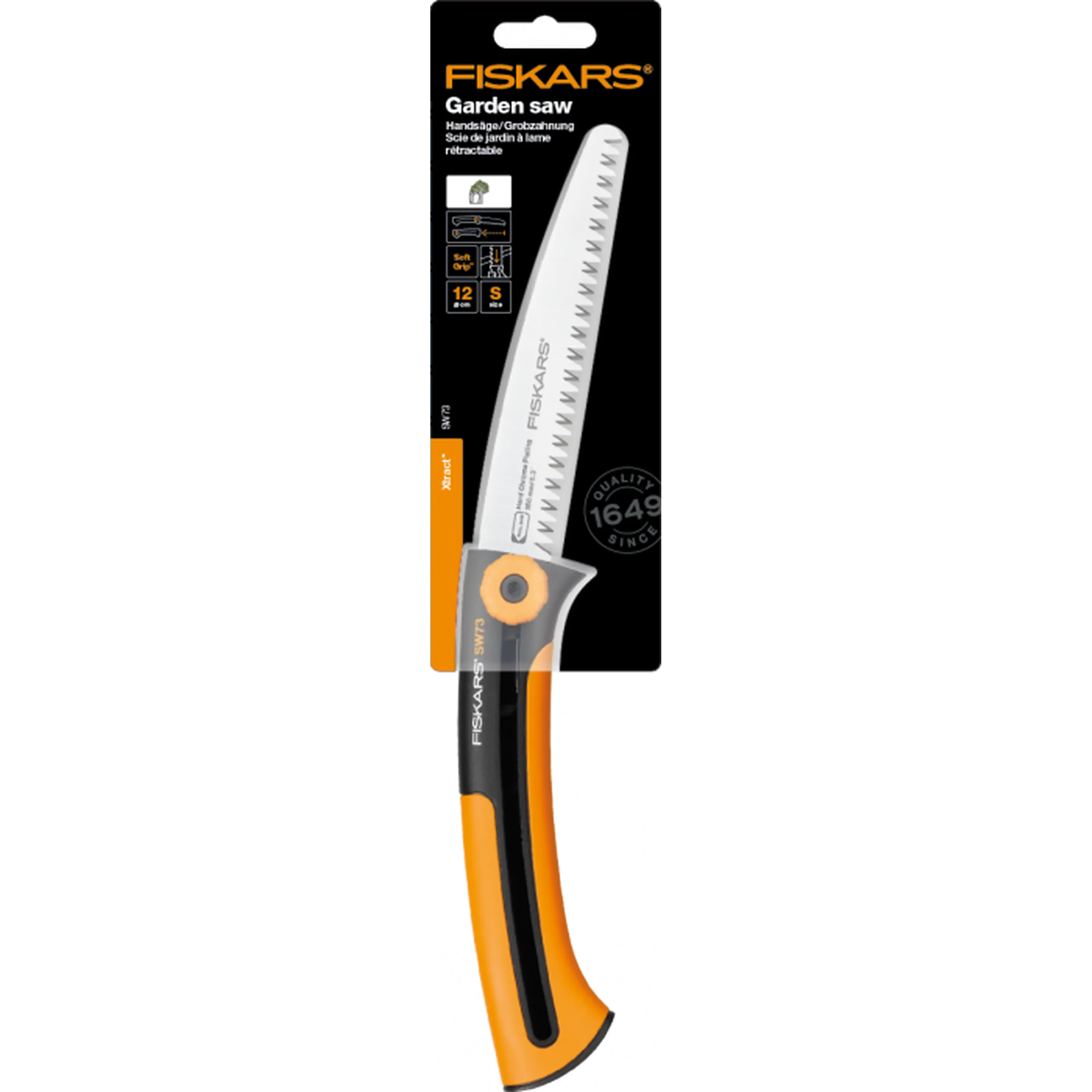 Пила садовая Fiskars Xtract SW73 малая 1000613