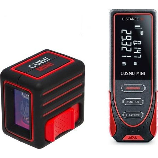 Нивелир лазерный ADA Cube MINI Basic Edition + Дальномер лазерный ADA Cosmo MINI А00585