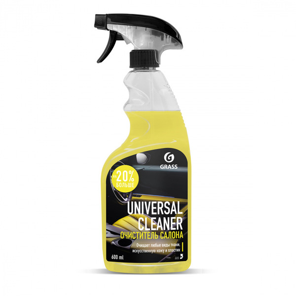 Очиститель салона GraSS UNIVERSAL CLEANER флакон 0,6кг 110392 очиститель салона grass universal cleaner 5 л
