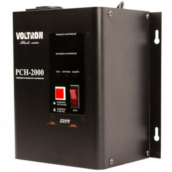 Стабилизатор напряжения Voltron PCH-2000 Black Series