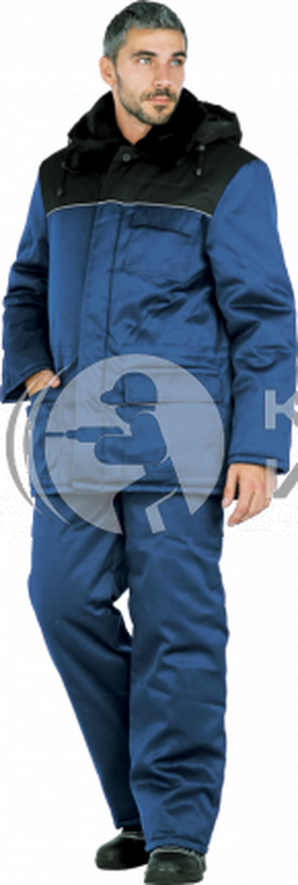 Куртка Метель утепленная, темно-синий  96-100, 170-176  Кур 305