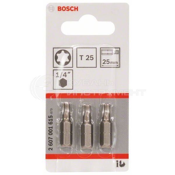 Бита Bosch 3 25мм TORX T25 XH 2607001615