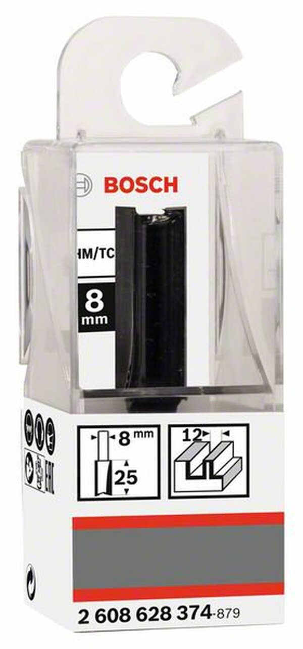Фреза пазовая Bosch 8*12*62мм 2608628374