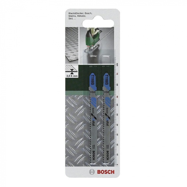 Пилки для лобзика Bosch T118B HSS DIY (2шт) 2609256730