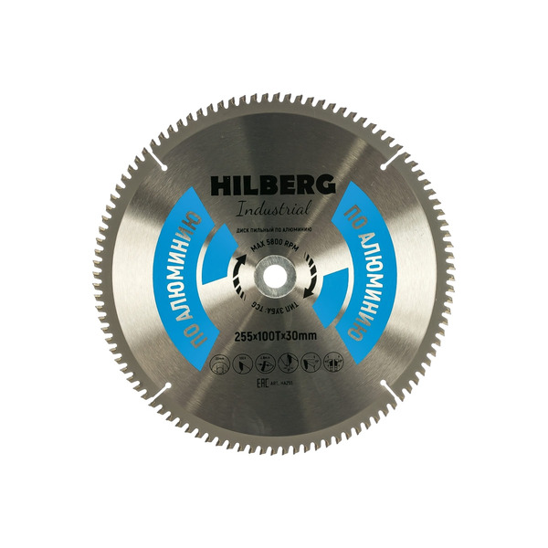 Диск пильный по алюминию Hilberg 255*100T*30мм HA255