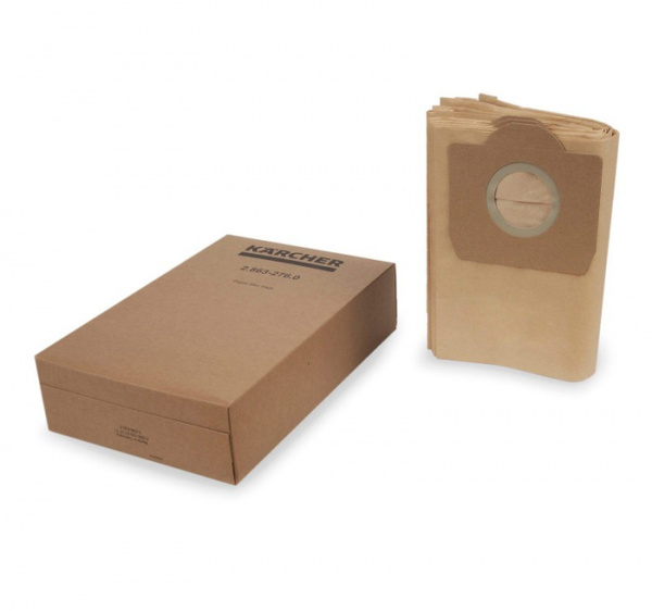 Фильтр-мешки бумажные Karcher WD 3 brown 5шт 2.863-276.0