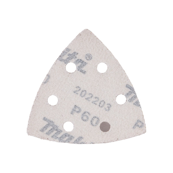 Бумага шлифовальная треугольная Makita на липучке 94мм A60 10шт D-58584