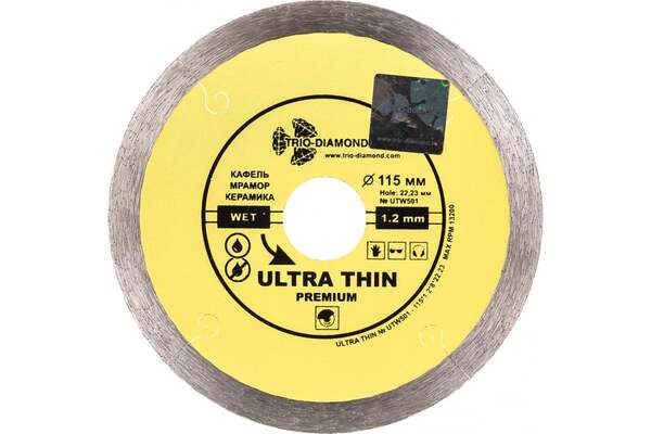 Диск алмазный Trio Diamond Ultra Thin Hot Press 115*8*22мм UTW501